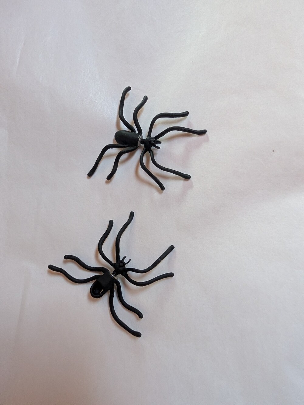 Black Spider Earrings
